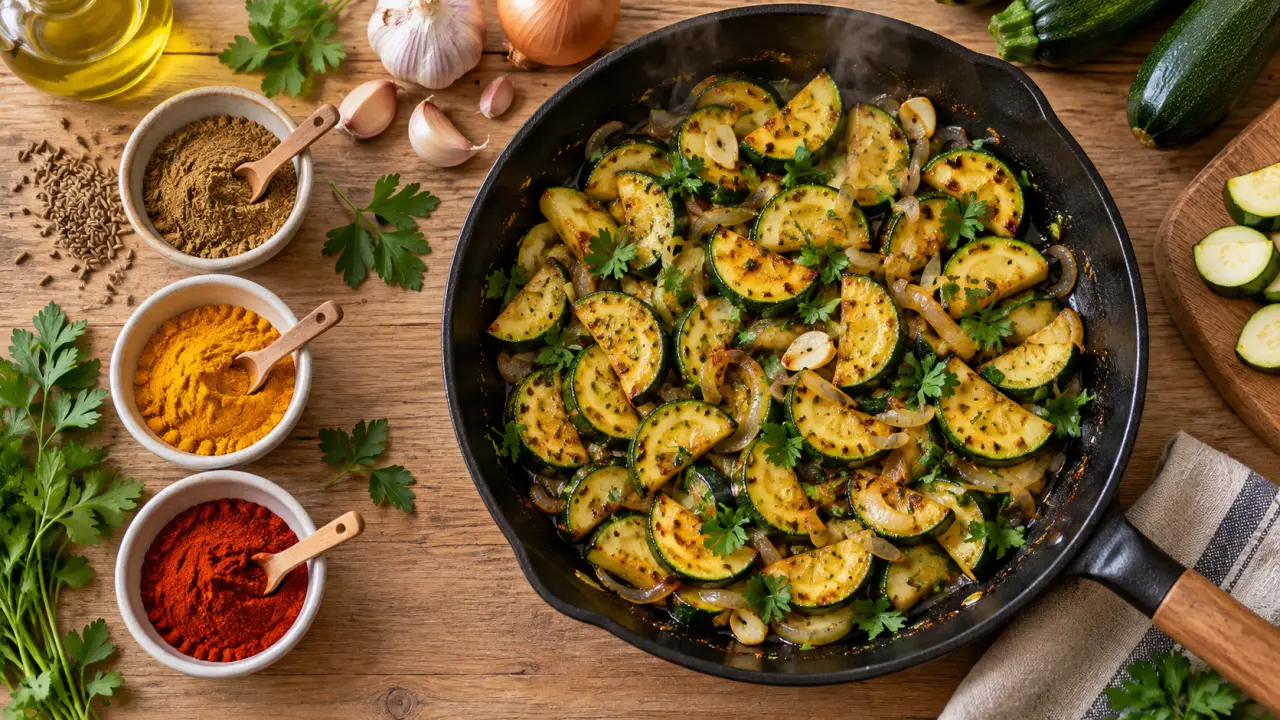 Quelles épices avec les courgettes ? Cumin, curry ou paprika, les bons dosages pour une poêlée parfumée