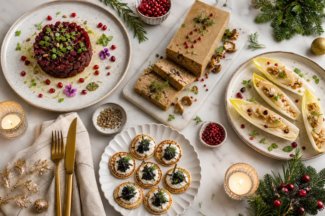 Entrée vegan gastronomique : des idées gourmandes pour Noël, le Réveillon et les dîners chics