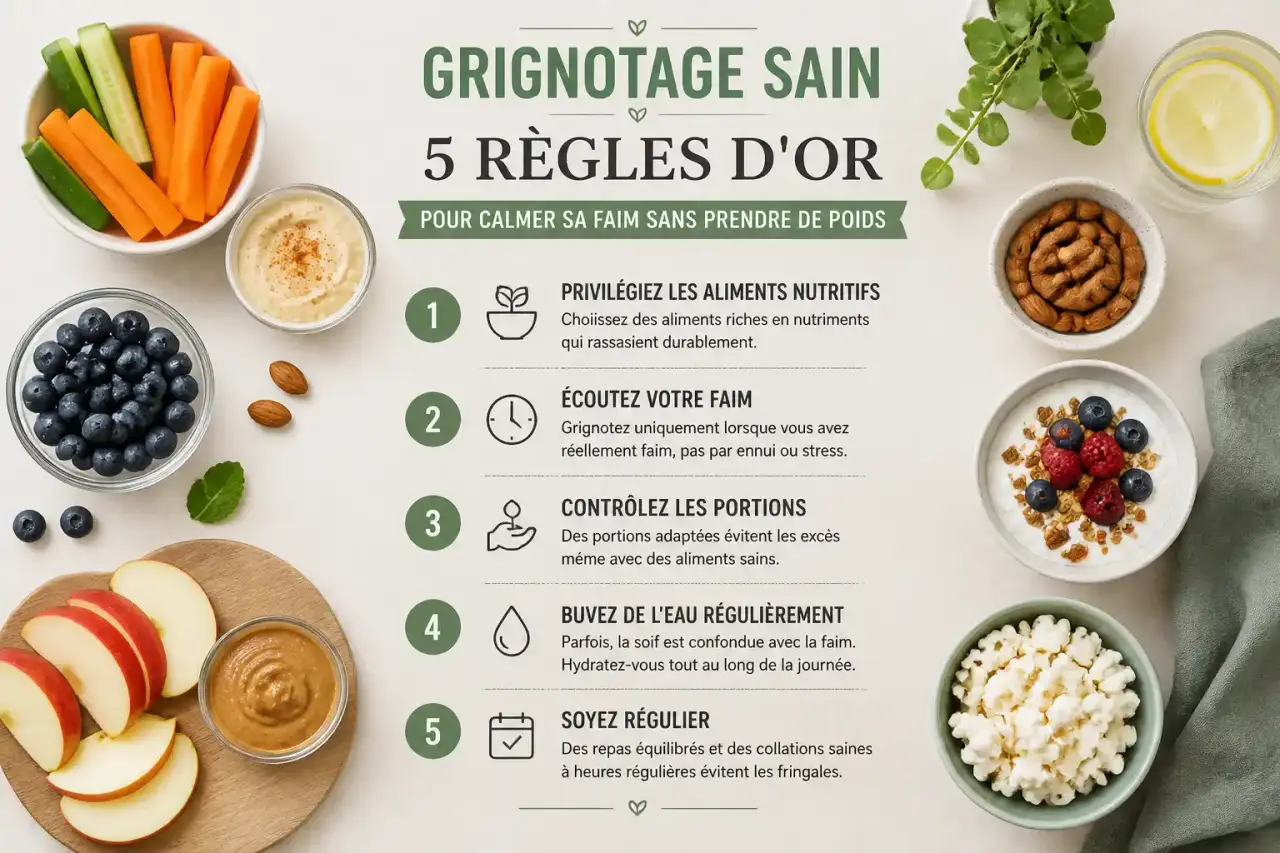 Grignotage sain : 5 règles d'or pour calmer sa faim sans prendre de poids