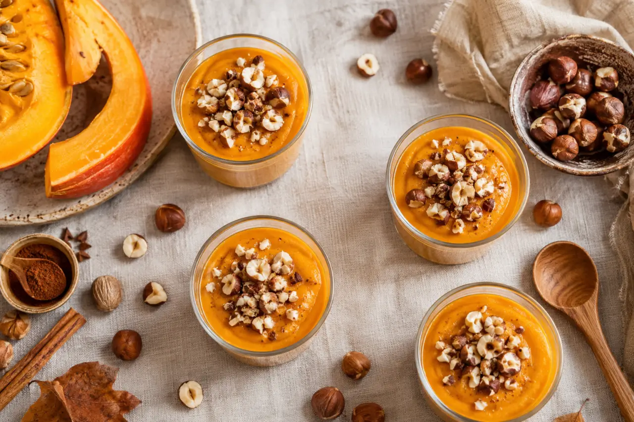 Potimarron et noisette : la verrine onctueuse et croquante à préparer la veille