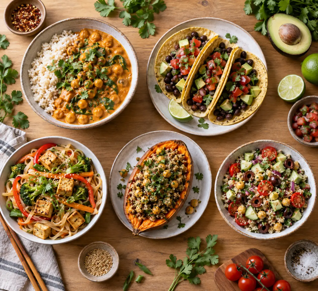 5 dîners vegan et sans gluten, simples à préparer et faciles à vérifier