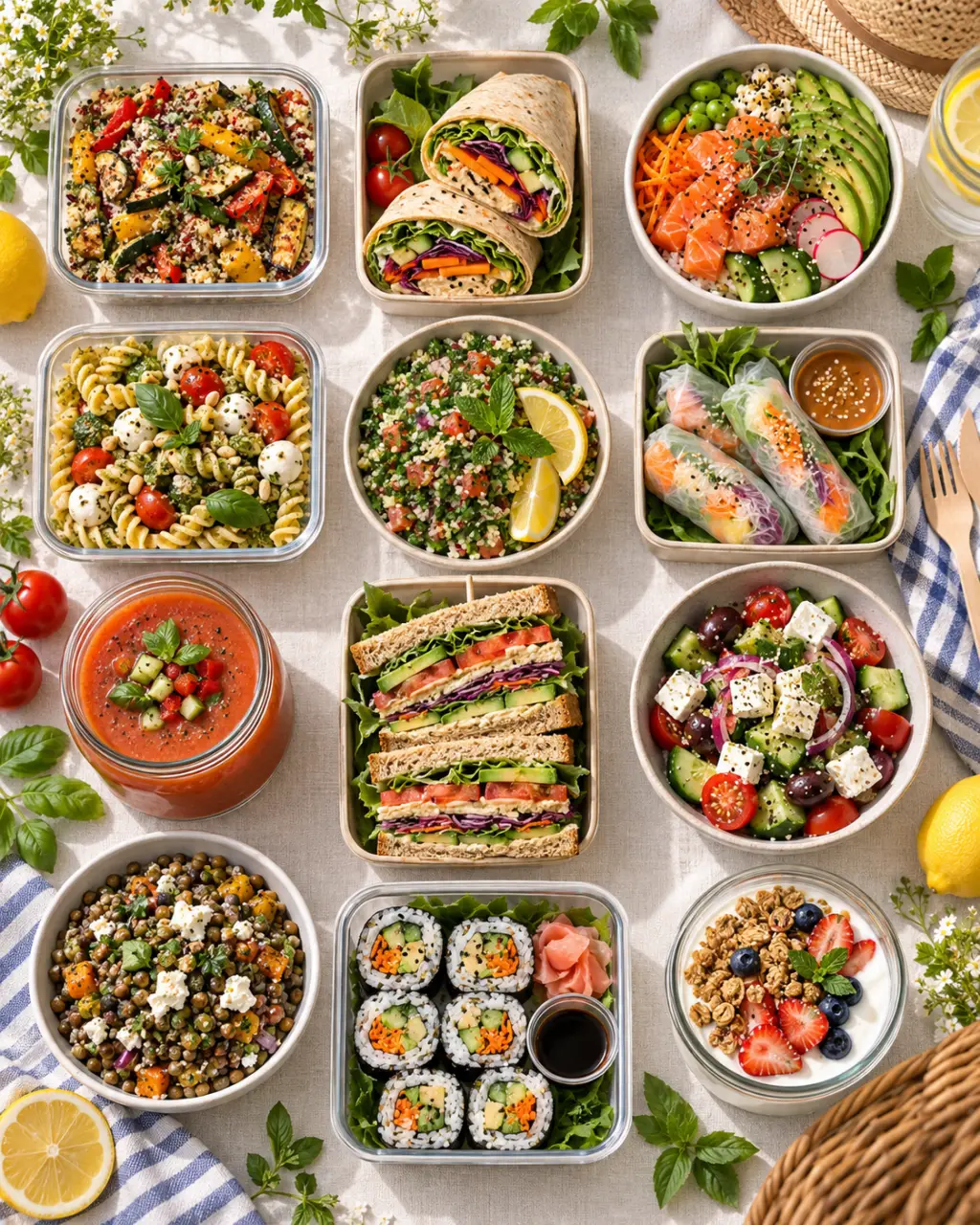 12 idées de repas froids pour la canicule, le bureau et le pique-nique
