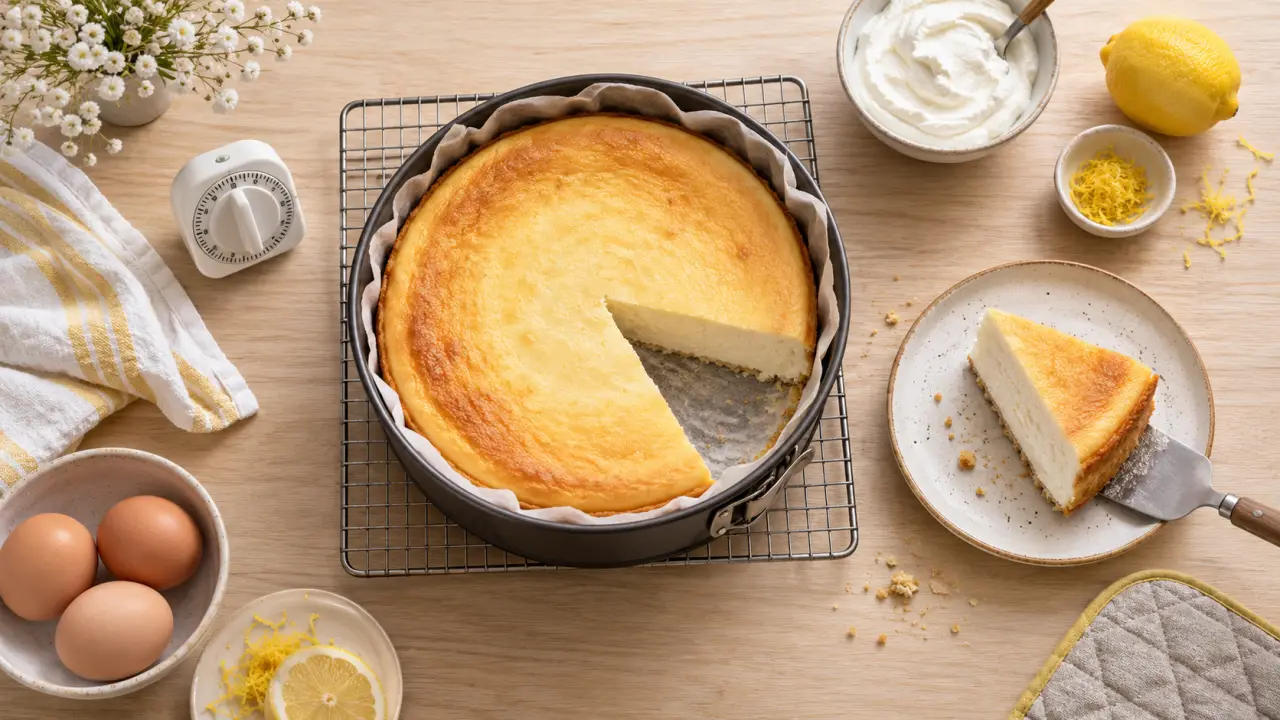 Gâteau au fromage blanc : le refroidissement progressif qui préserve sa tenue